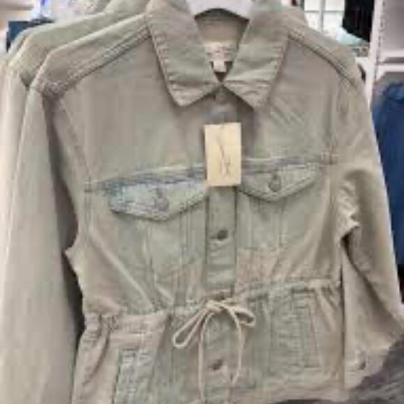 Womens Jean Jacket, Cinched, NWT, Size L - Picture 5 of 5